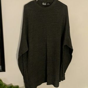 Bat Wear Gray Long Sleeve 100% Cotton